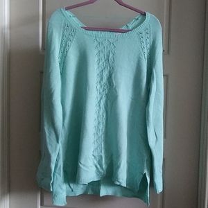 Teal Crochet Candie's Sweater